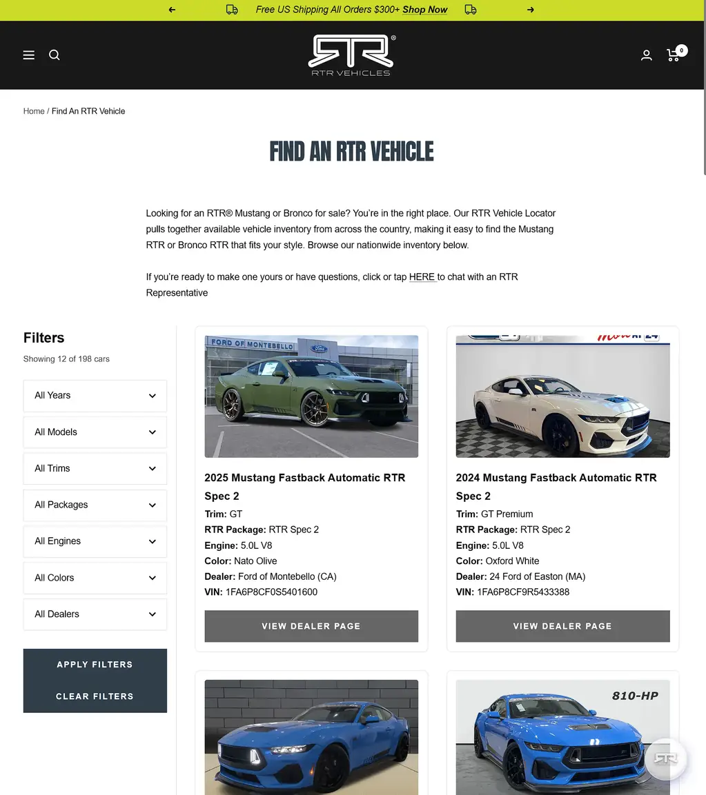 Inventory listing ~ RTR Vehicles by oContis Studio