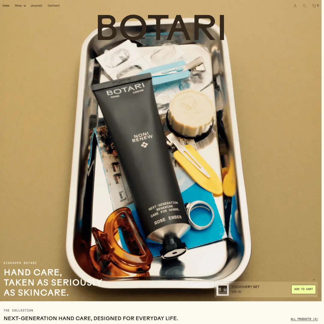 Homepage ~ Botari by oContis Studio
