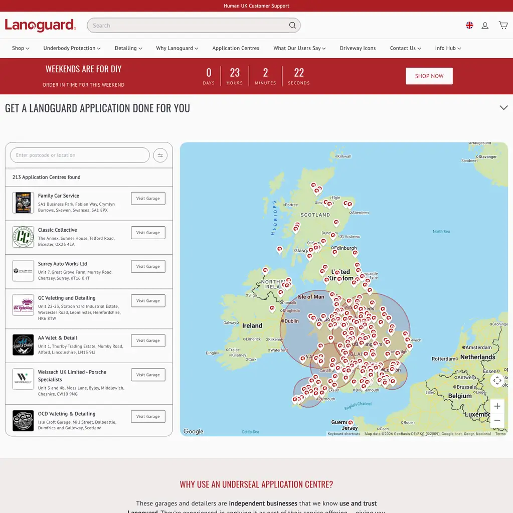 Application Centres map ~ Lanoguard by oContis Studio
