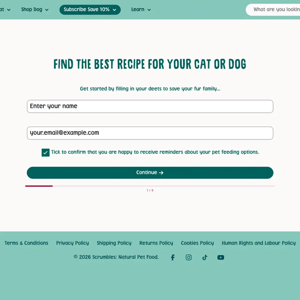 Pet profile quiz ~ Scrumbles by oContis Studio