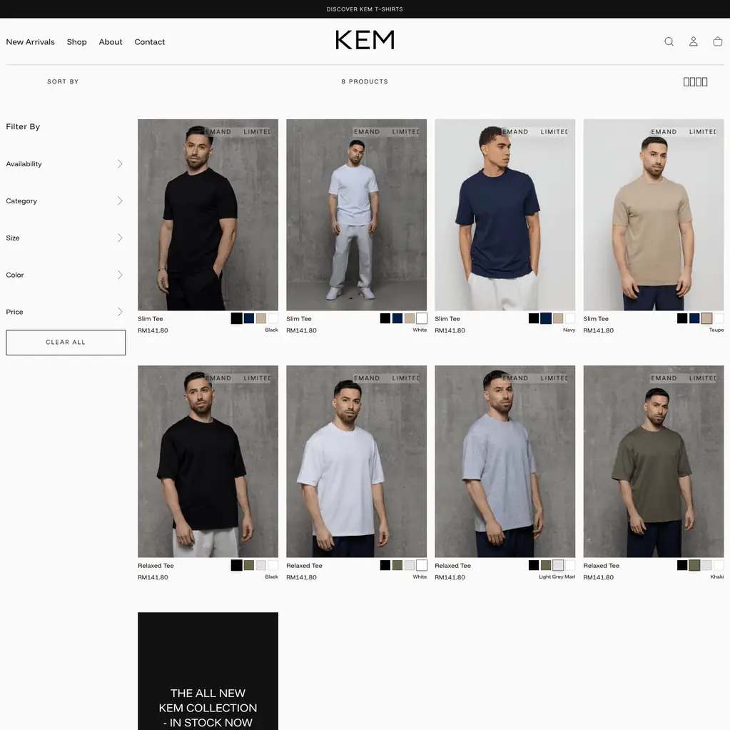 T-shirts collection ~ Kem Collection by oContis Studio