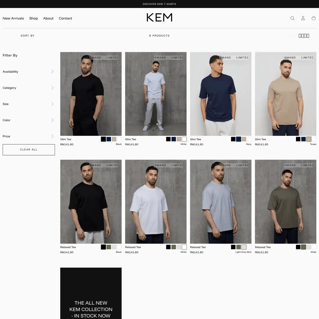 T-shirts collection ~ Kem Collection by oContis Studio